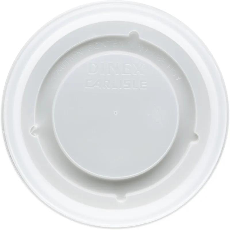 Dinex® Fenwick Lid Flat PS Translucent Round For 9 OZ Bowl 1000/Case