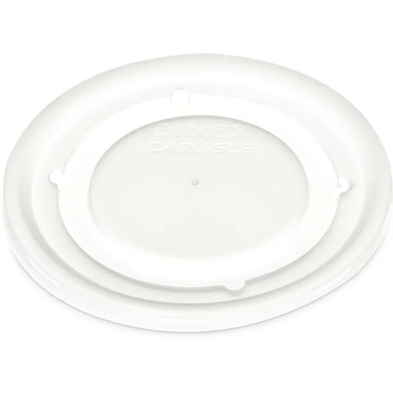 Dinex® Fenwick Lid Flat PS Translucent Round For 9 OZ Bowl 1000/Case