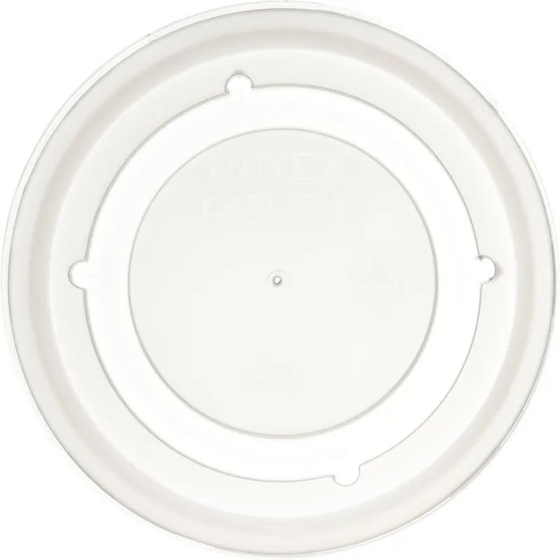 Dinex® Fenwick Lid Flat PS Translucent Round For 9 OZ Bowl 1000/Case