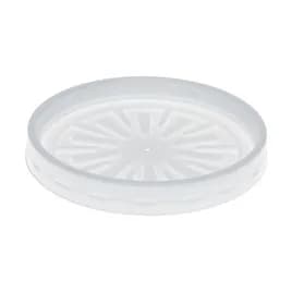 Lid Flat 3.9X0.5 IN HIPS OPS White Round For 8-12-16 OZ Container 1000/Case