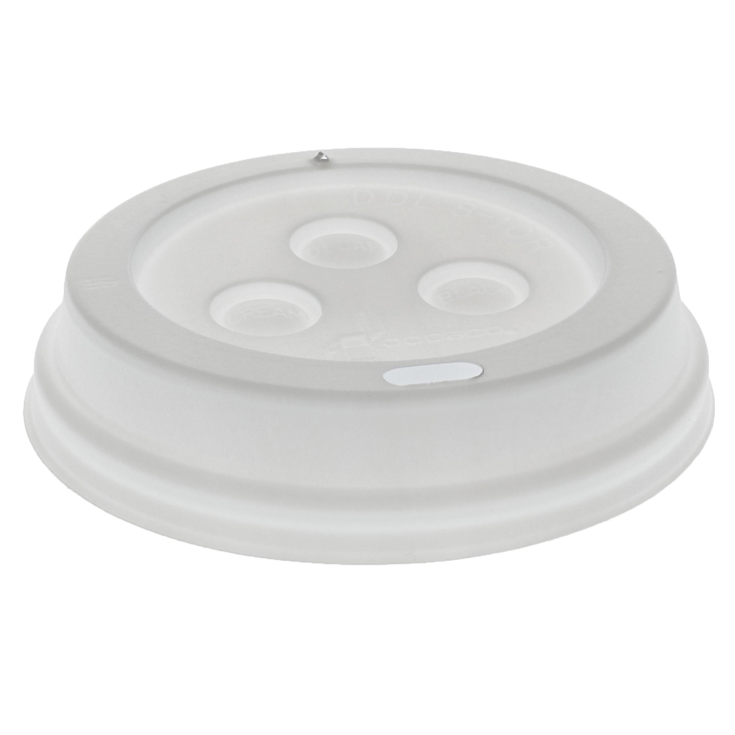 Lid Dome HIPS White For Hot Cup Leak Resistant 1000/Case
