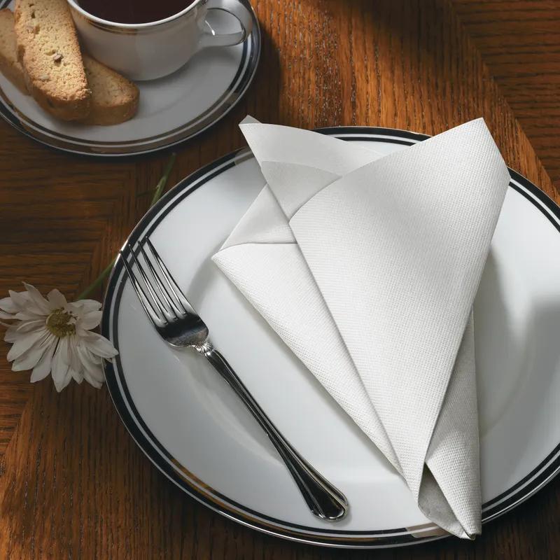 FashNpoint® Dinner Napkins 15.5X15.5 IN White 3PLY Flat Pack 750/Case