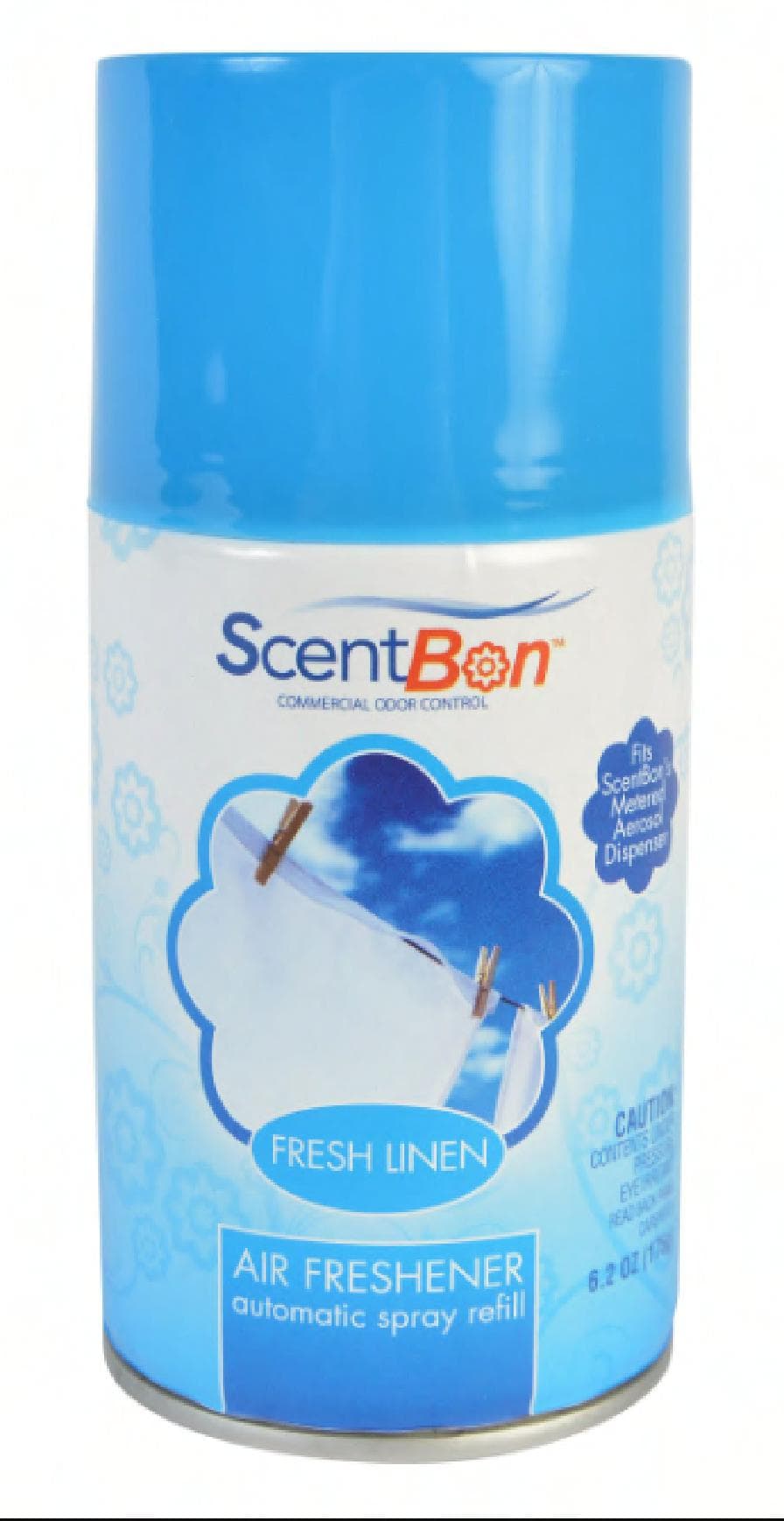 ScentBon Air Freshener Fresh Linen Aerosol 6.2 OZ 12/Case