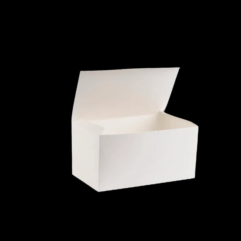 Take-Out Box Tuck-Top 9X5X4.5 IN Paper White Rectangle 250/Case