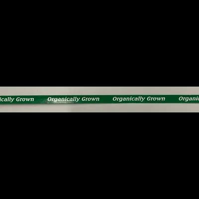 Organic Twist Tie 18X0.375 IN Paper Green White 250/Bundle