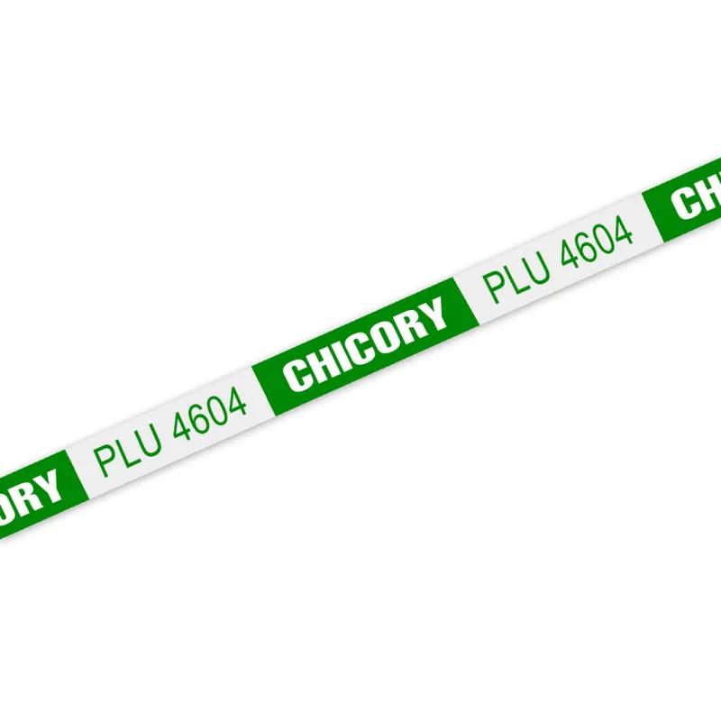 Chicory Twist Tie 18X0.375 IN Paper Green White 300/Bundle