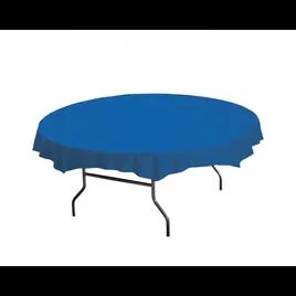 Tablecover 84 IN Plastic Blue Round 12/Case
