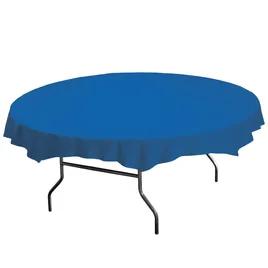Tablecover 84 IN Plastic Blue Round 12/Case