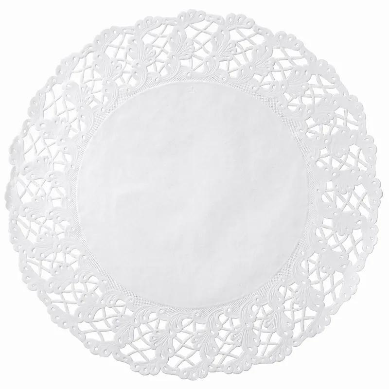 Cambridge Doily 16 IN Paper White Lace Round 500/Box