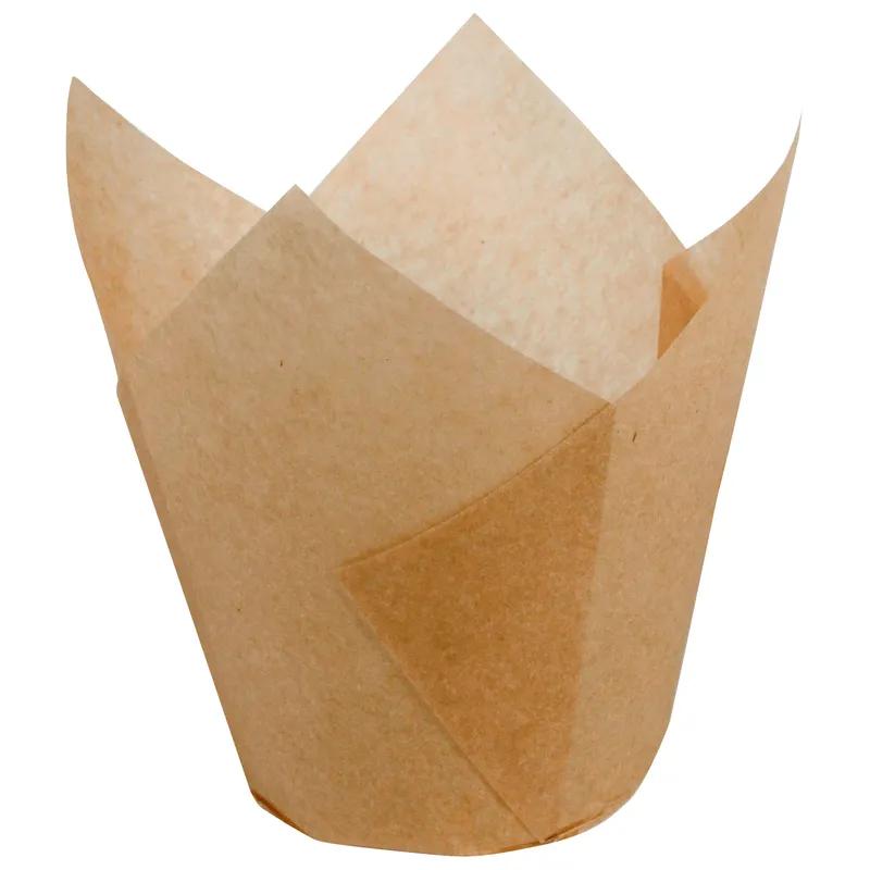 Baking Cup 3.5 IN Paper Natural Petal & Tulip Small Greaseproof 1000/Case