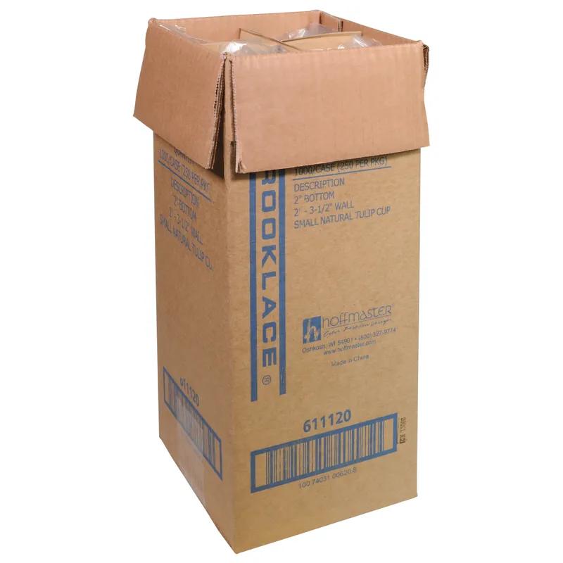 Baking Cup 3.5 IN Paper Natural Petal & Tulip Small Greaseproof 1000/Case