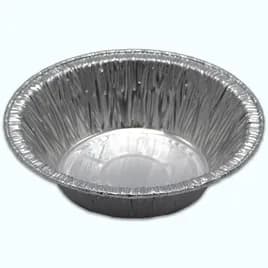 Take-Out Container Base Large (LG) 5 IN Aluminum Silver Round 1000/Case