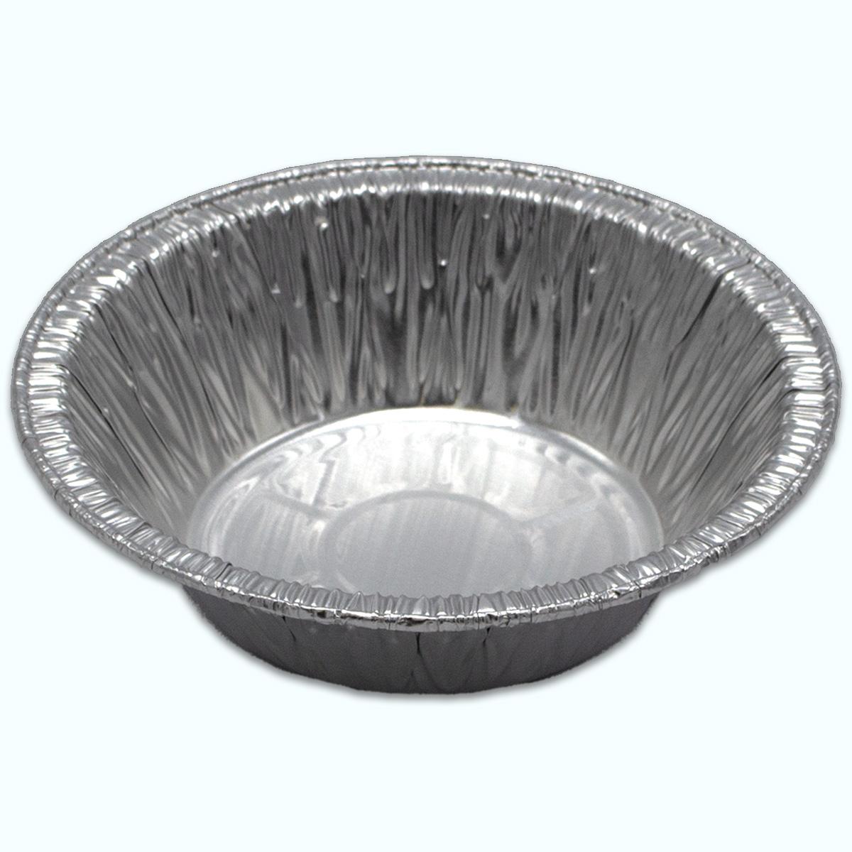 Take-Out Container Base Large (LG) 5 IN Aluminum Silver Round 1000/Case