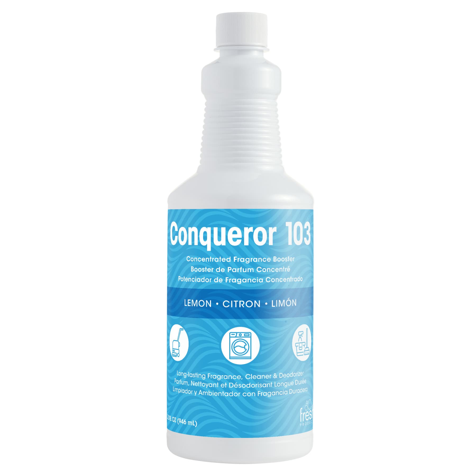 Conqueror 103 Odor Counteractant Lemon Clear 1 QT 12/Case