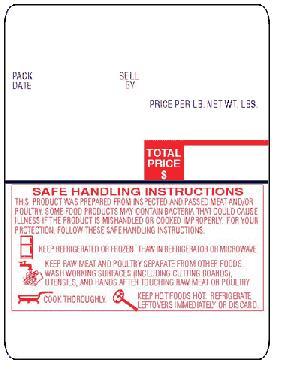 DIGI 1518-S/H Scale Label 2.3622X3.14961 IN 5400/Case