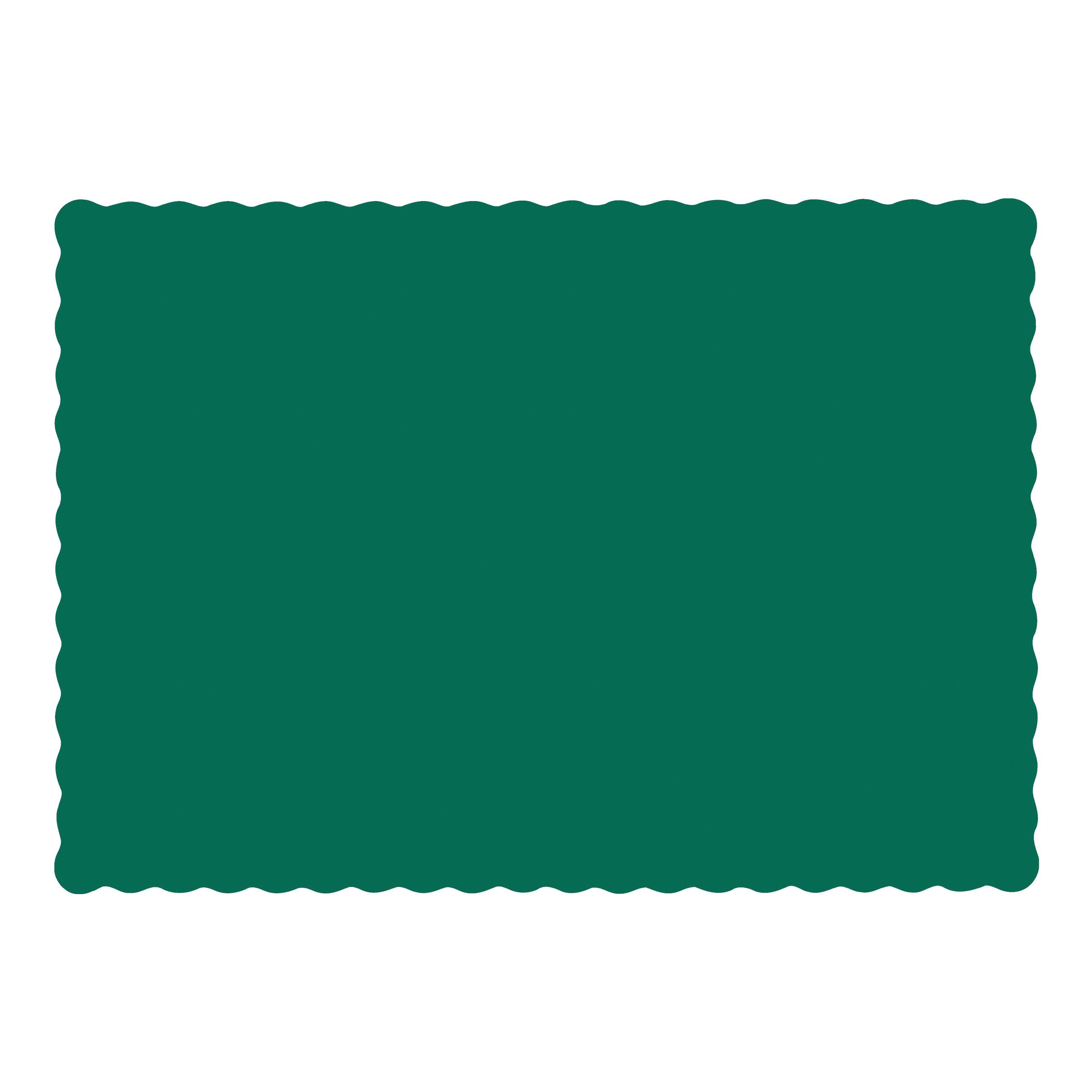 Placemat 9.75X13 IN Green Paper 1000/Case