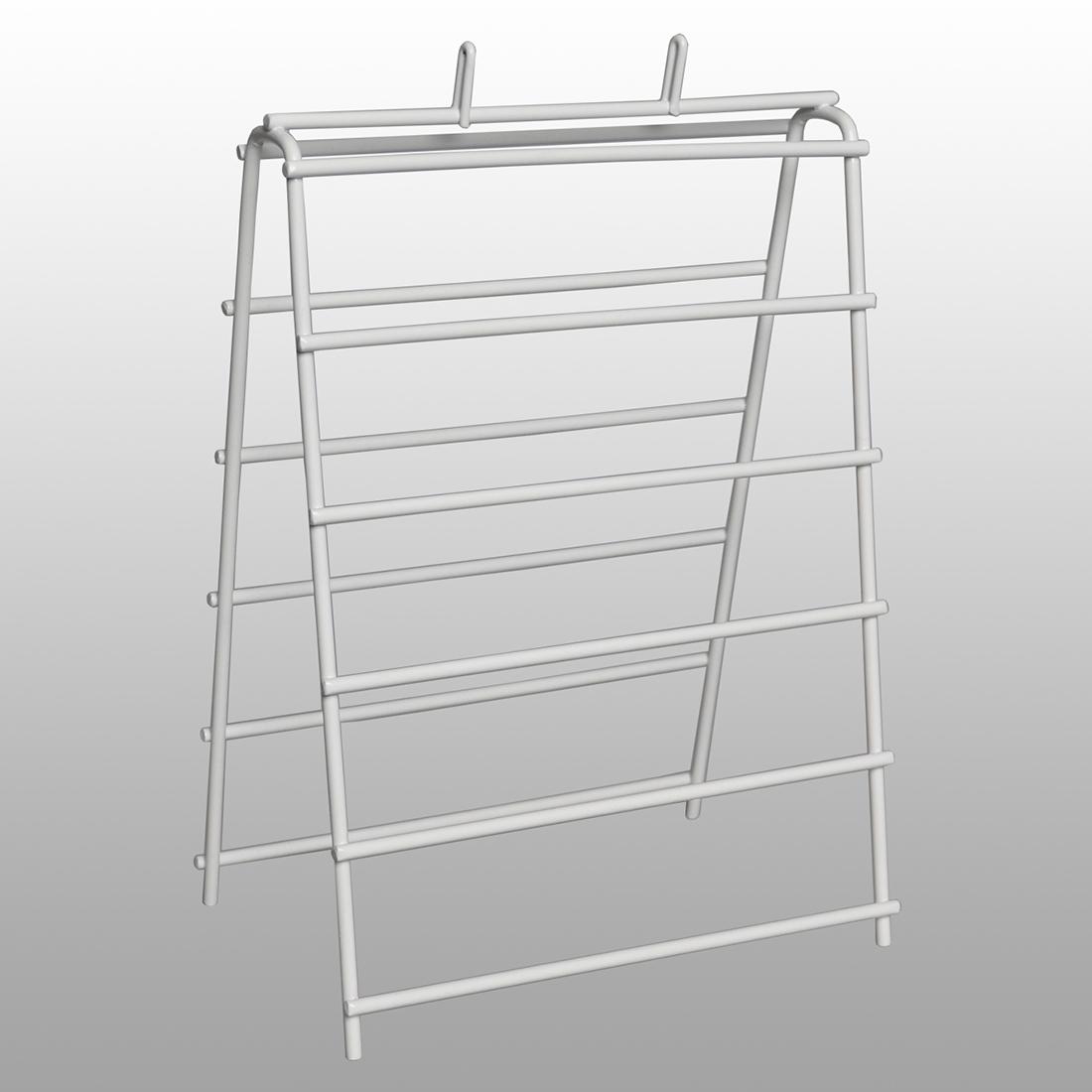 Saddle Stand 6X6.25X11.75 IN Metal Wire White 1/Each