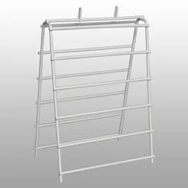 Saddle Stand 6X6.25X11.75 IN Metal Wire White 1/Each