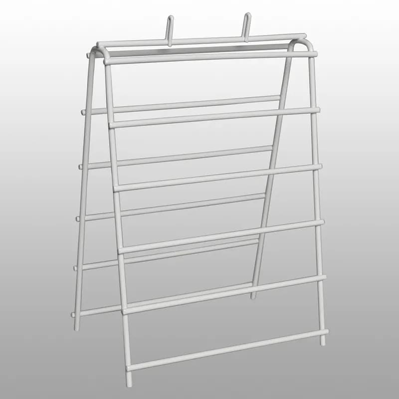 Saddle Stand 6X6.25X11.75 IN Metal Wire White 1/Each