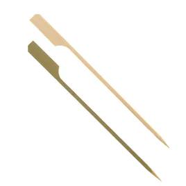 Food Skewer Paddle Pick 6 IN Bamboo Assorted Brown 1000/Case