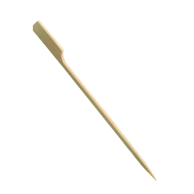 Food Skewer Paddle Pick 6 IN Bamboo Assorted Brown 1000/Case