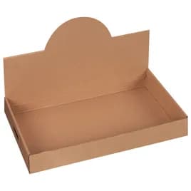 Catering Box Serving Tray 22X13.5X3.5 IN Corrugated Paperboard Kraft Rectangle 35/Case