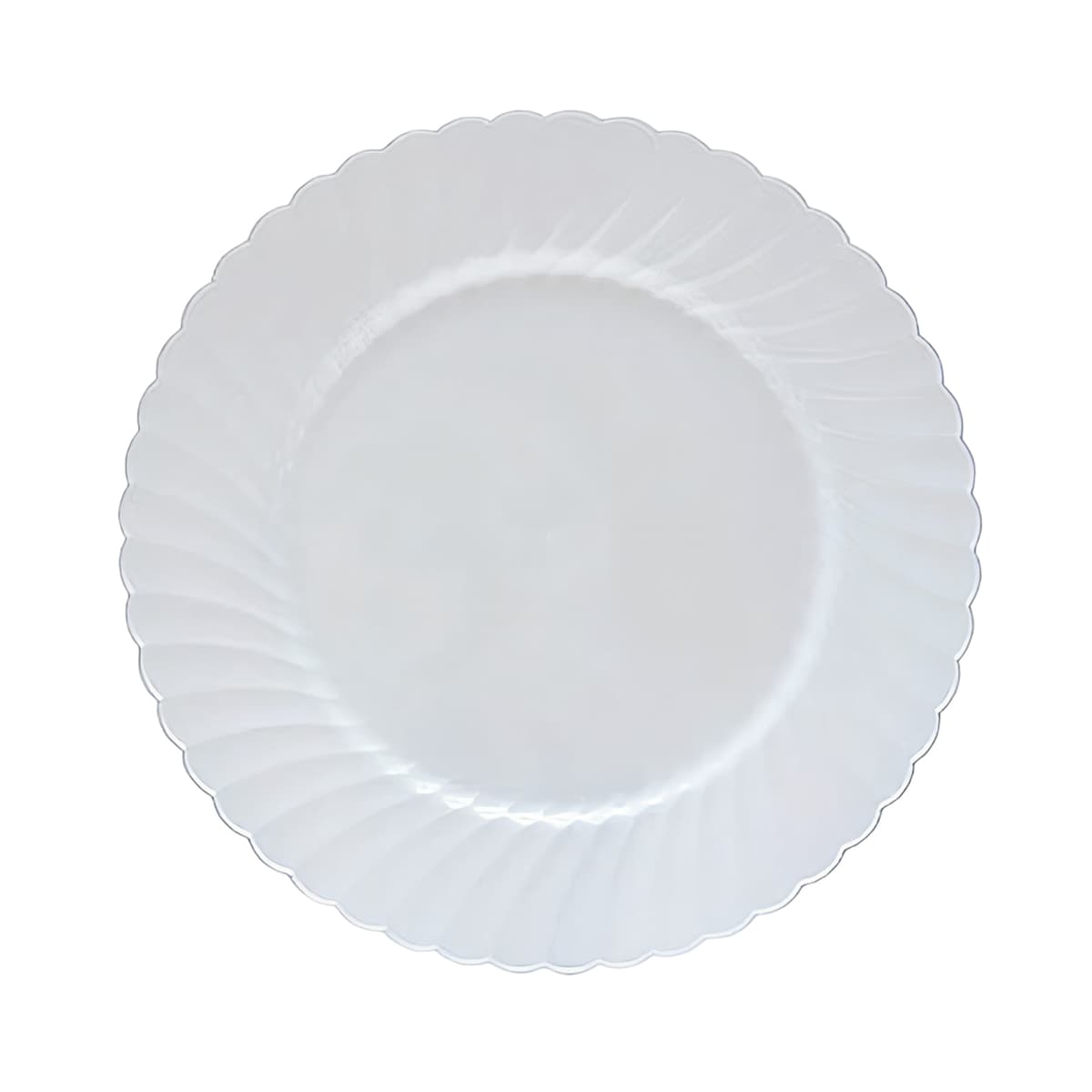 WNA Plate 10.25 IN Plastic White Round 144/Case