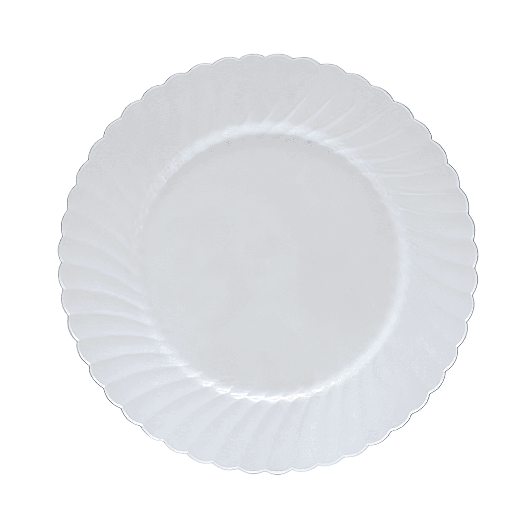WNA Plate 10.25 IN Plastic White Round 144/Case