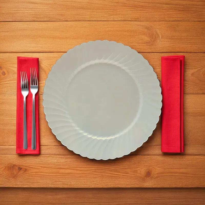 WNA Plate 10.25 IN Plastic White Round 144/Case