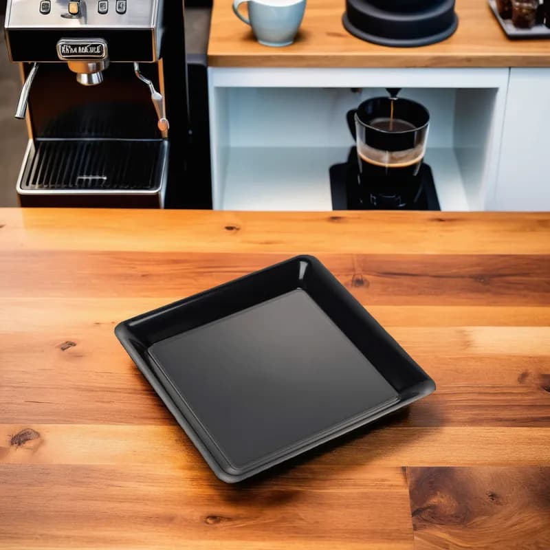 Serving Tray 14X14 IN PP Black Square 25/Case