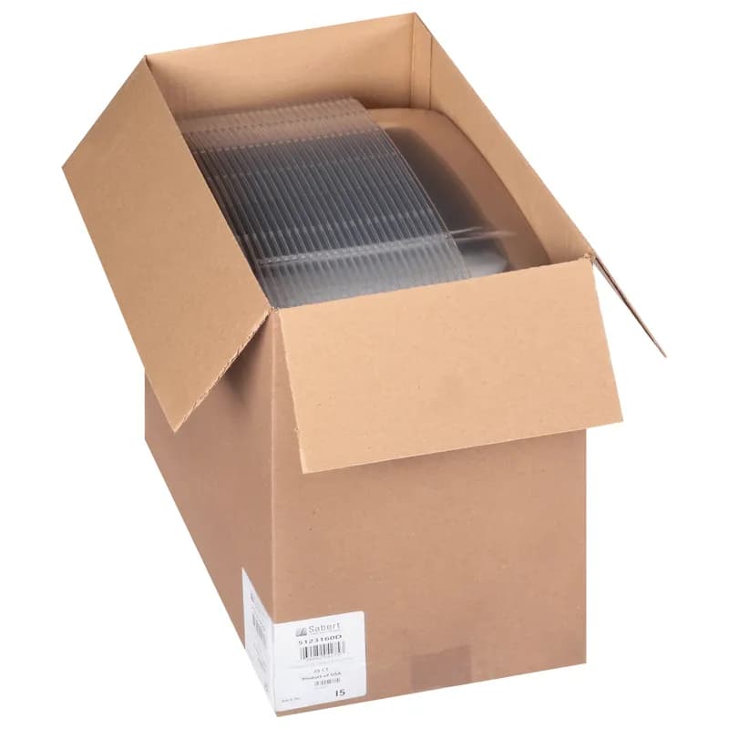 Lid Dome 16X16X3.53 IN PET Clear Square For Container 25/Case