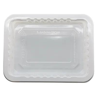 Meat Tray 8.75X6.72X1.2 IN 1 Compartment PP White Rectangle High Barrier 4200/Skid