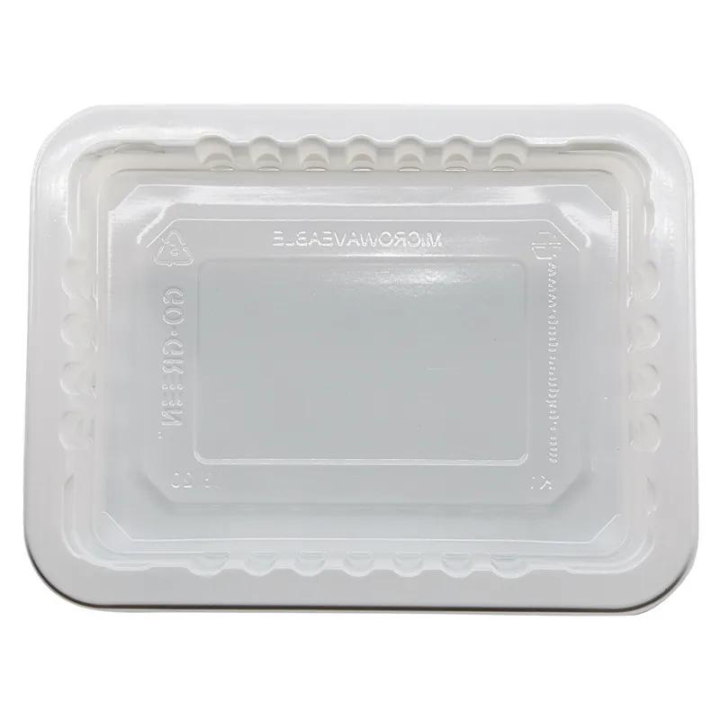 Meat Tray 8.75X6.72X1.2 IN 1 Compartment PP White Rectangle High Barrier 4200/Skid