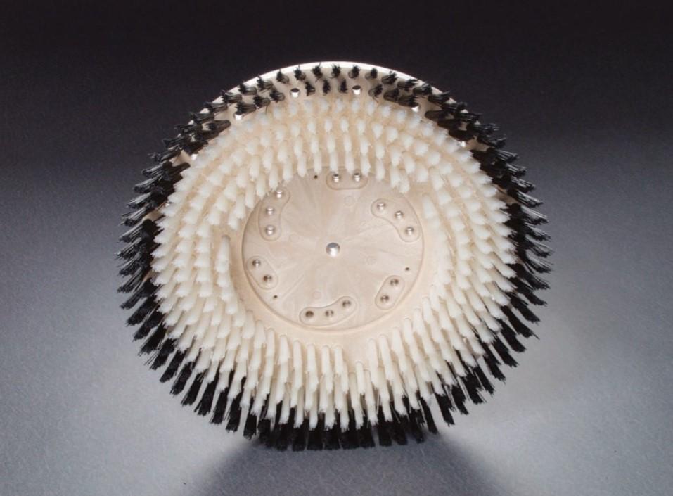 Carpet Shampoo Brush 20 IN Plastic White Black 1/Each