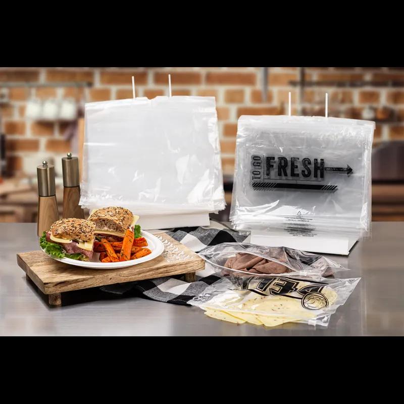 Bag 10.75X8 IN Low-Density Polyethylene (LDPE) Clear With Slide Seal Closure 1000/Case