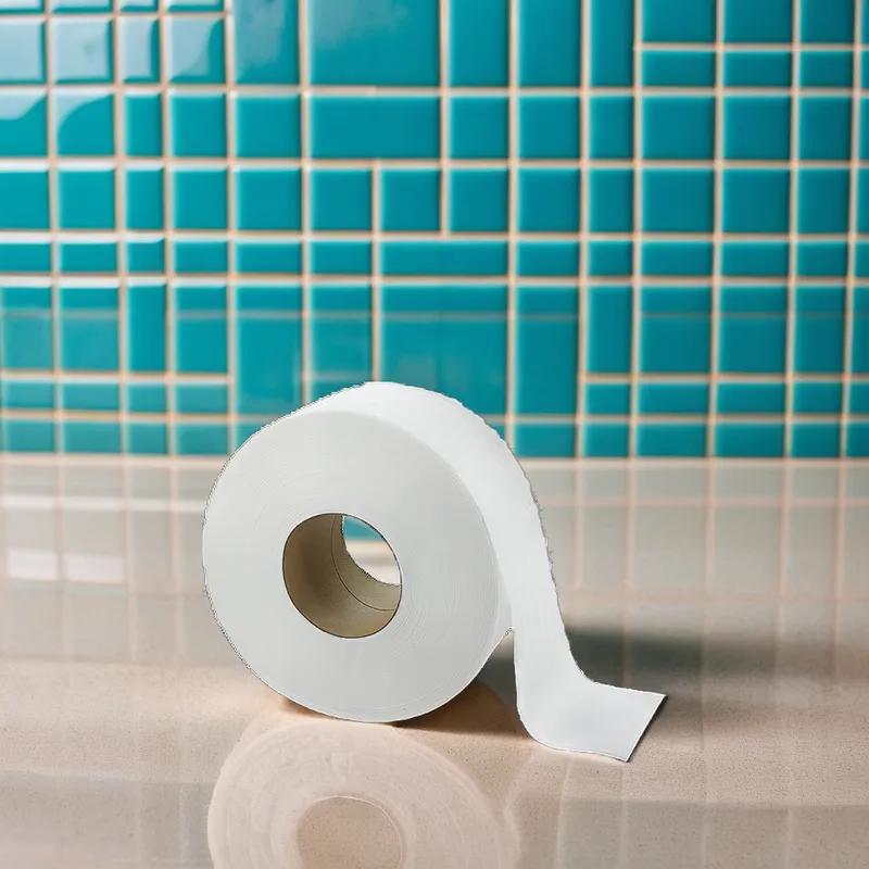 Livi® Toilet Paper & Tissue Roll 3.3IN X600FT 2PLY White Embossed Jumbo (JRT) 3.31IN Core Diameter 12 Rolls/Case