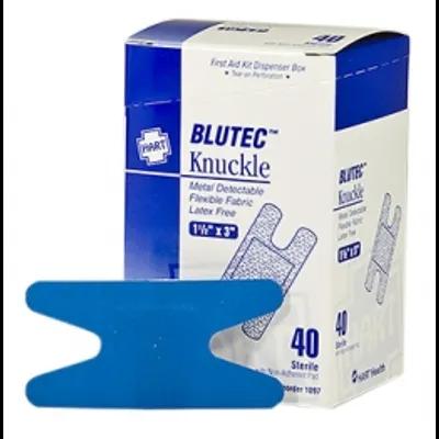 Adhesive Bandage Blue Cloth Metal 24/Case