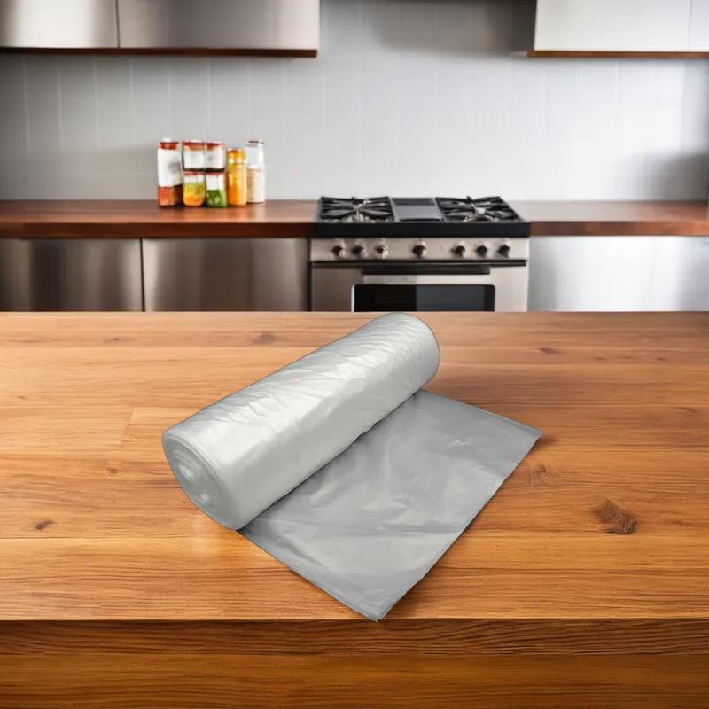 Victoria Bay Can Liner 20X22 IN Clear HDPE 6MIC Flat Pack 2000/Case