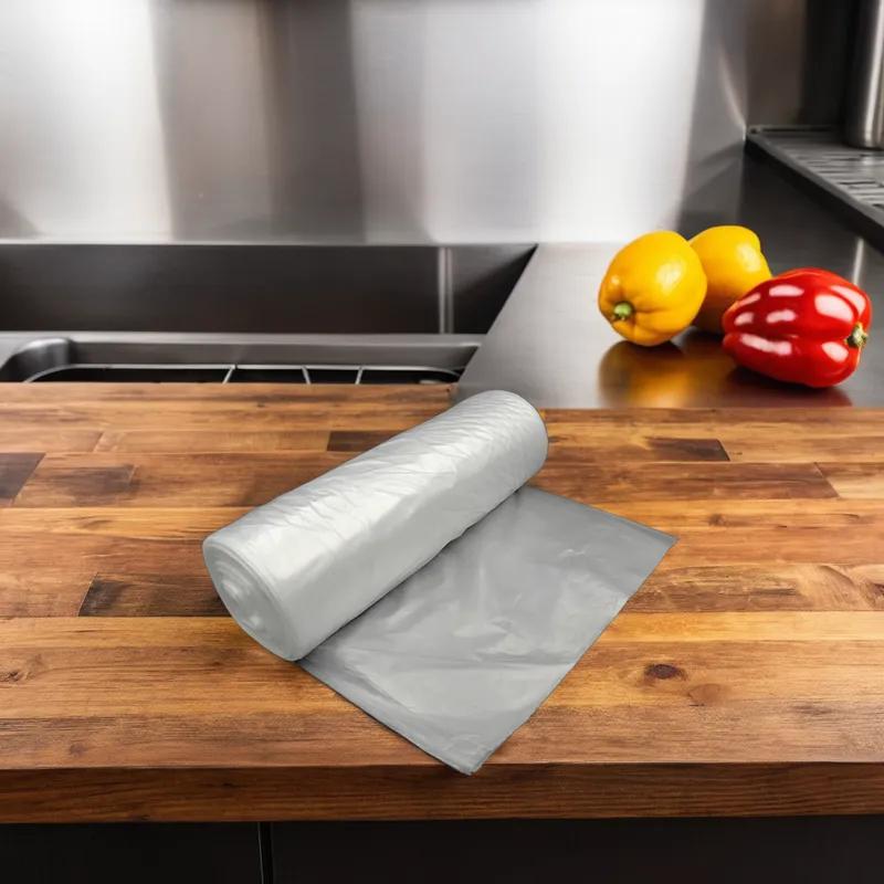 Victoria Bay Can Liner 20X22 IN Clear HDPE 6MIC Flat Pack 2000/Case