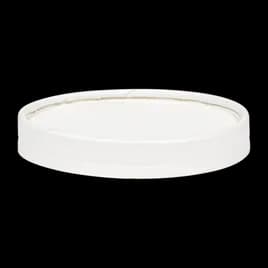 Lid Large (LG) Paper White For 16-24-32 OZ Squat Container 500/Case