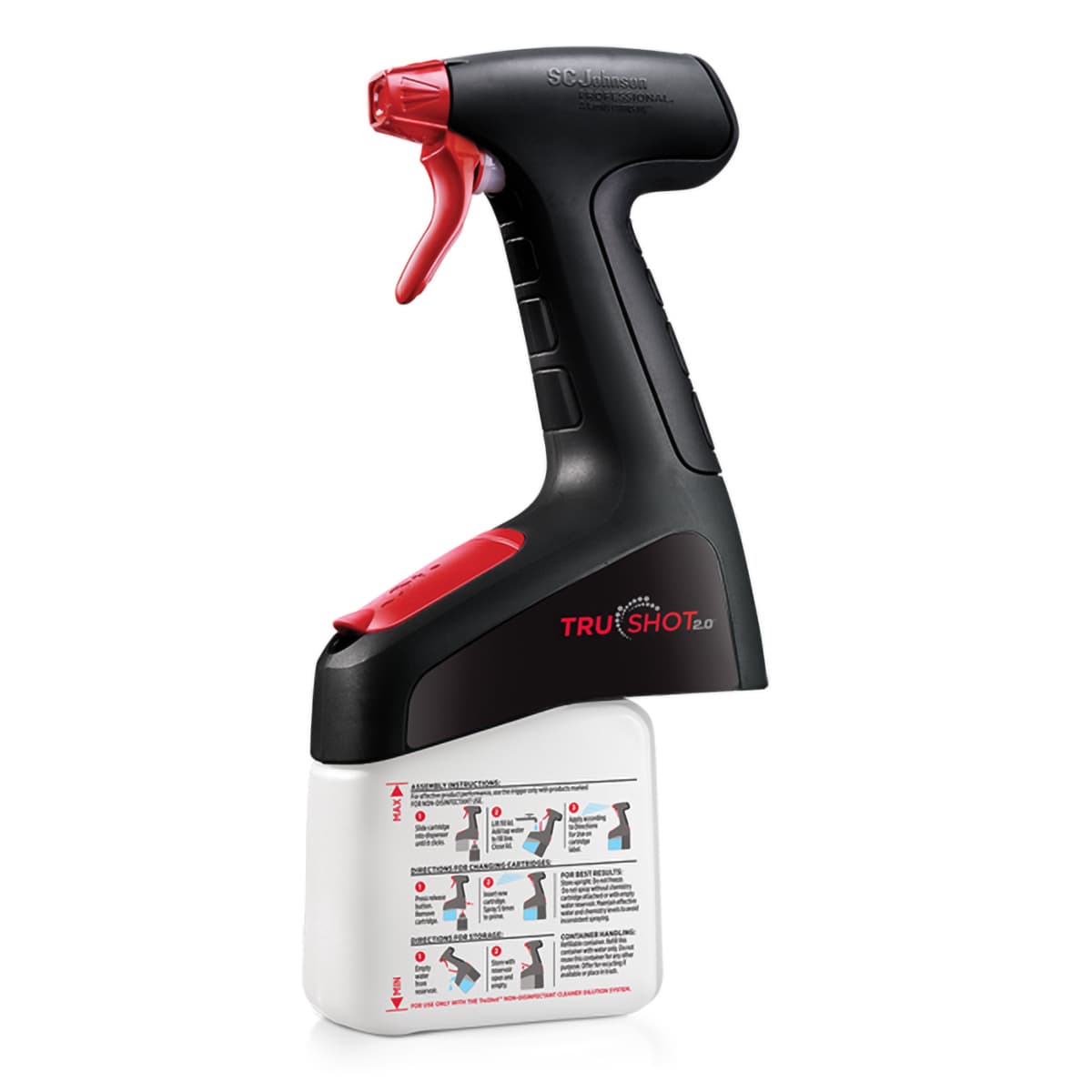 TruShot 2.0 Trigger Sprayer Plastic Black Red 4/Case