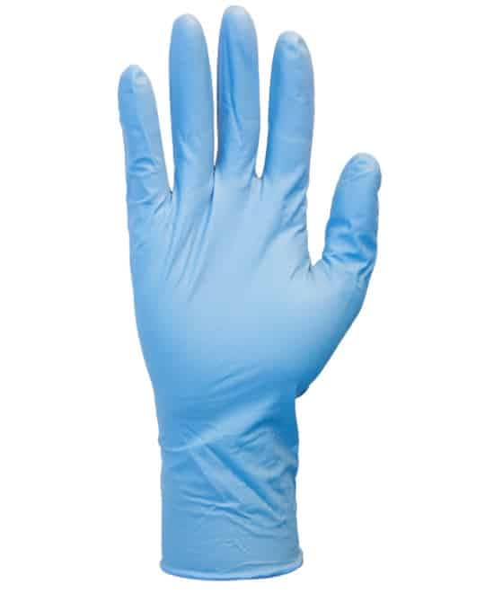 Safety Zone® Exam Gloves Large (LG) 12 IN Blue 8MIL Hvy Nitrile Powder-Free Fentanyl Resistant 50 Count/Box 10 Box/Case