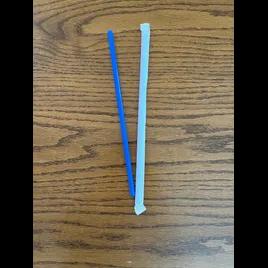 Victoria Bay Giant Straw 10.25 IN Plastic Blue Wrapped 1200/Case