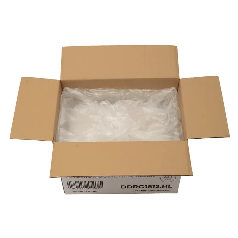 Lid Dome 18X12 IN PET Clear Rectangle For Container 40/Case