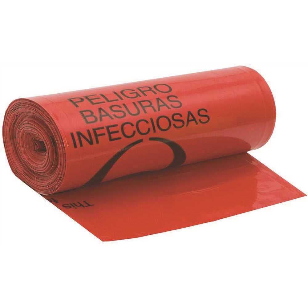 Hospi-Tuff® Biohazard Bag 24X31 IN 16 GAL Red LLDPE 1.25MIL Coreless 10 Count/Pack 25 Packs/Case 250 Count/Case