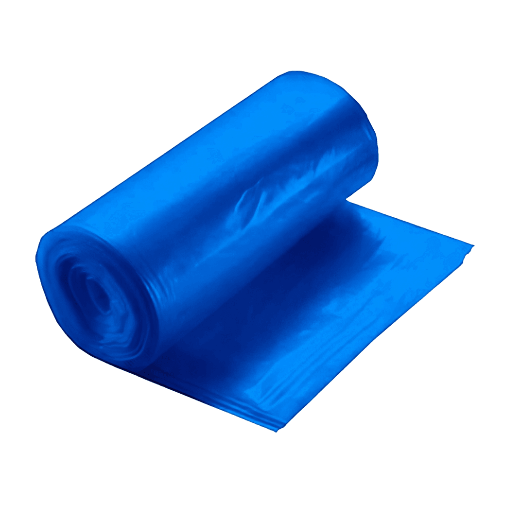 Can Liner 33X40 IN 33 GAL Blue Plastic 22MIC Roll 25 Count/Pack 10 Packs/Case 250 Count/Case