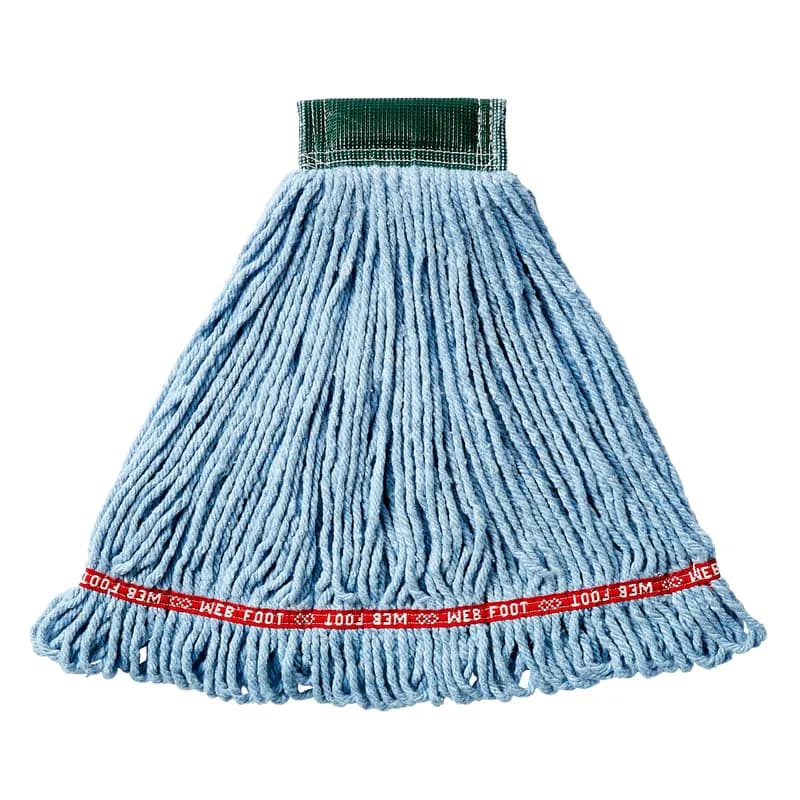 Web Foot® Mop Medium (MED) 20 OZ Blue Cotton Synthetic Blend 5IN Headband 6/Case