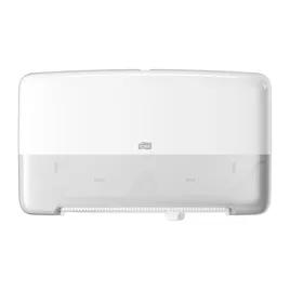 Tork T2 Toilet Paper Dispenser Plastic Wall Mount White 2-Roll Side-by-Side Jumbo Jr (JRT) Elevation Range 1/Case