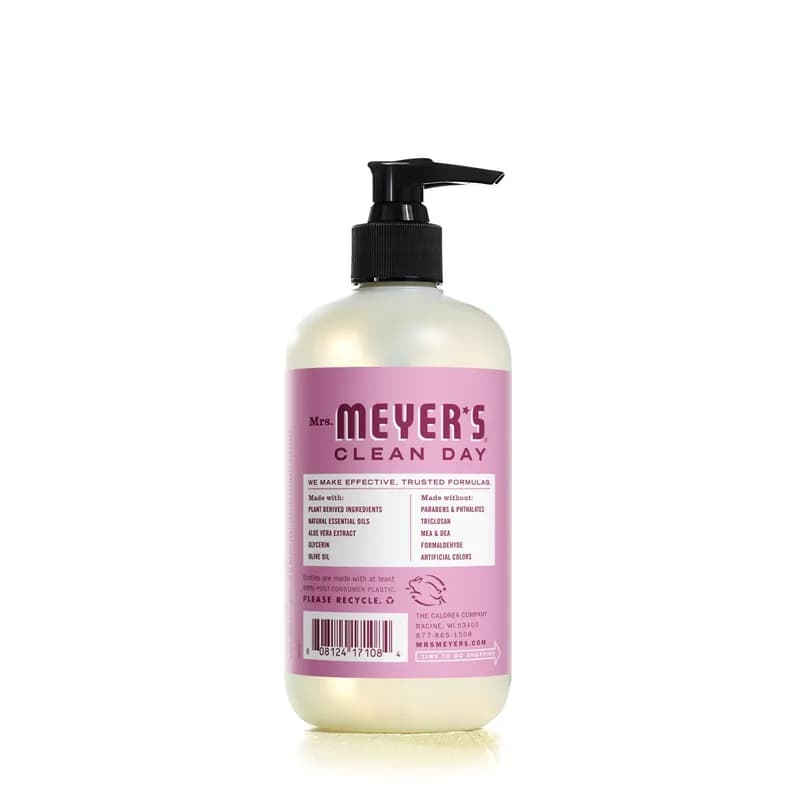 Mrs. Meyer's Clean Day® Hand Soap Liquid 12.5 OZ Peony Clear Pump 6/Case