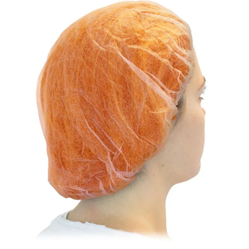 Bouffant Cap 21 IN Orange PP 1000/Case